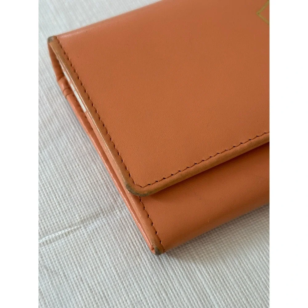 Radley London Matinee Wallet‎ Orange Leather Scottie Dog Polka Dot